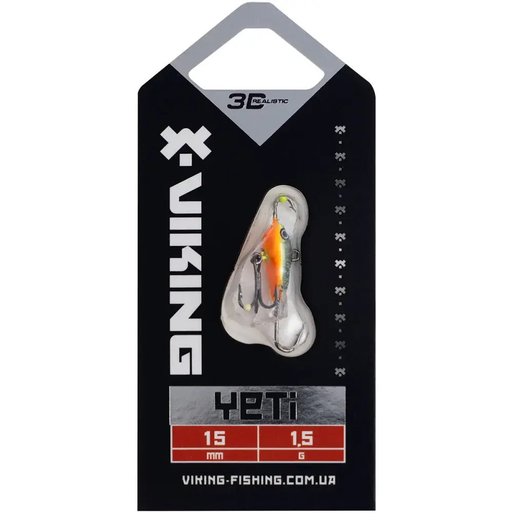 Балансир Viking Fishing Yeti Ice Jig 15mm 1.5g #21 Kingfisher Green - фото 2