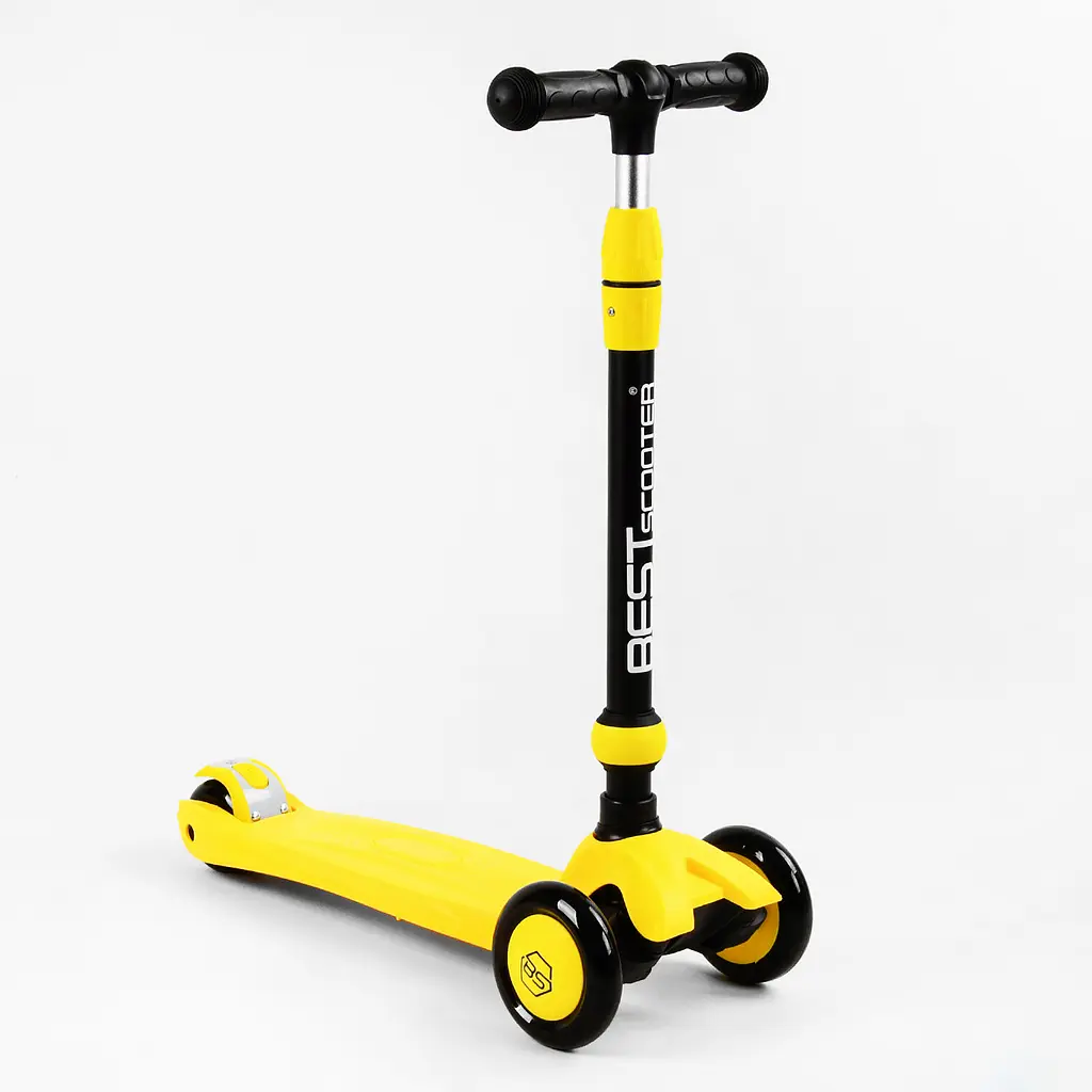 Самокат-велобіг 3 в 1 Best Scooter 32х14х61-75 см Жовтий 000231684 - фото 5