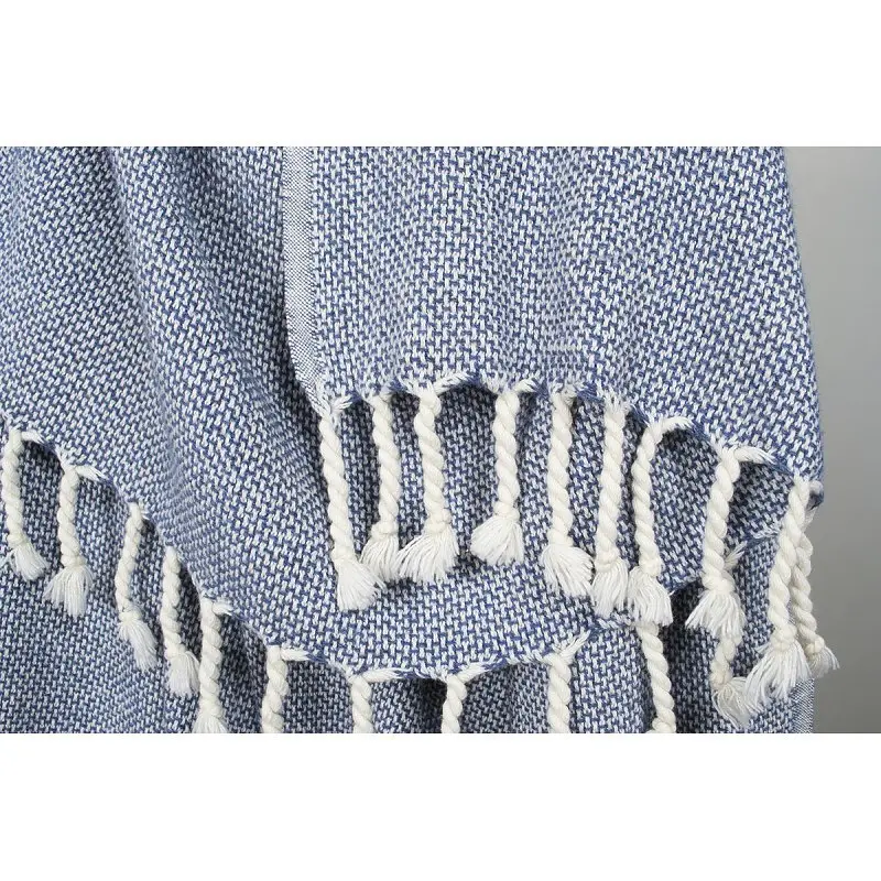 Плед-накидка Barine - Wool Basket indigo синій 120*175 - фото 5