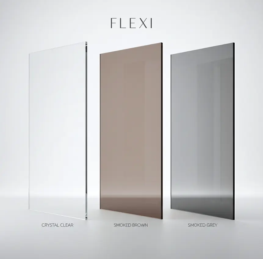 Душова стінка Rea Flexi Walk-In 90x195 transparent black KPL-K99166 - фото 7