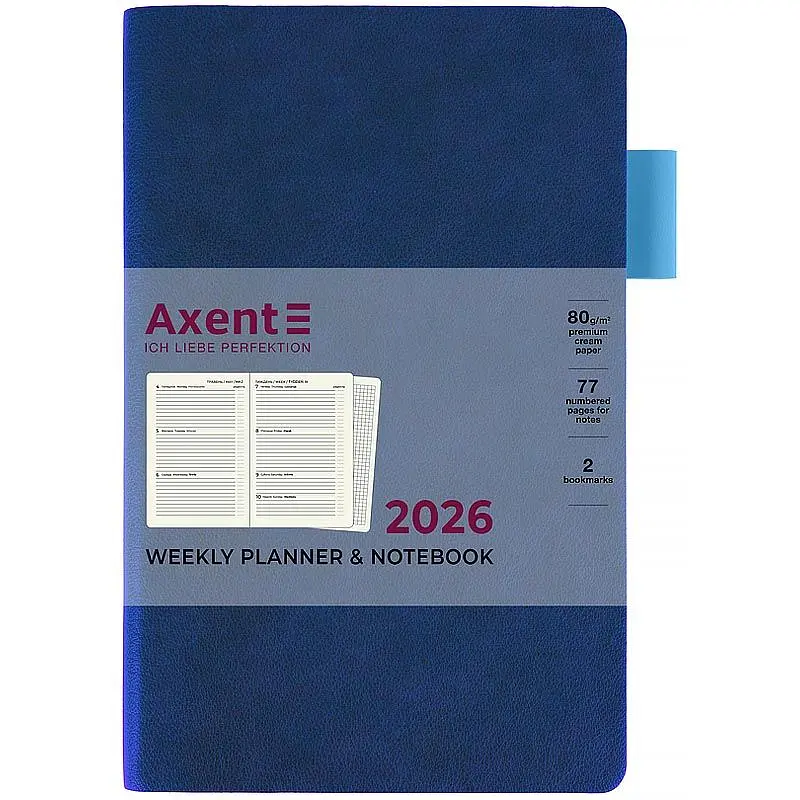 Щотижневик Axent 2026 Partner Soft Muse 125 x 195 мм синій (8527-26-3-A) - фото 2