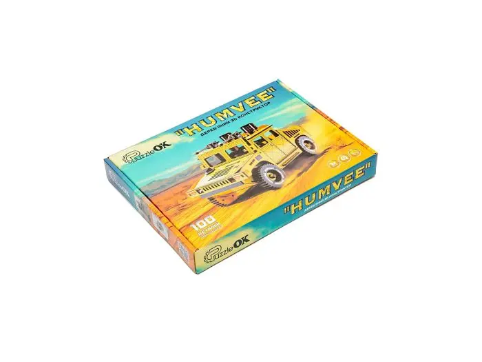 Дерев'яний 3D конструктор Humvee, PuzzleOk (Puz-00927), 100 дет. - фото 4