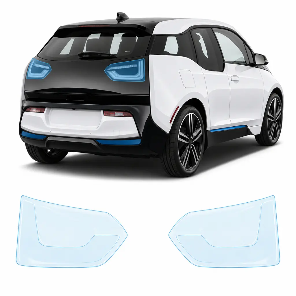 Антигравійна захисна бронеплівка за лекалами для BMW i3 I01 2013-2022 - задні ліхтарі стопи