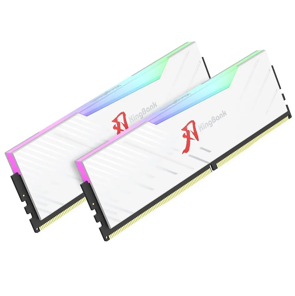 Модуль пам'яті KingBank DDR5 48Gb (2x24) 6000 MHz SharpBlade RGB White (KBSBRW640032X2) (KBSBRW600024X2) Б/в - фото 2