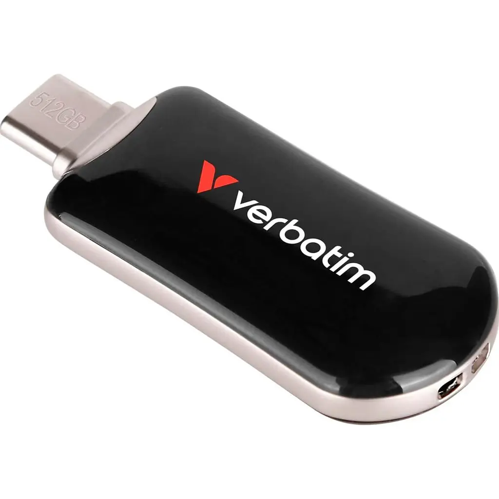 Флеш-накопичувач Verbatim Plectra USB-C Black 512 ГБ USB 3.2 Gen 1 (30227) - фото 3