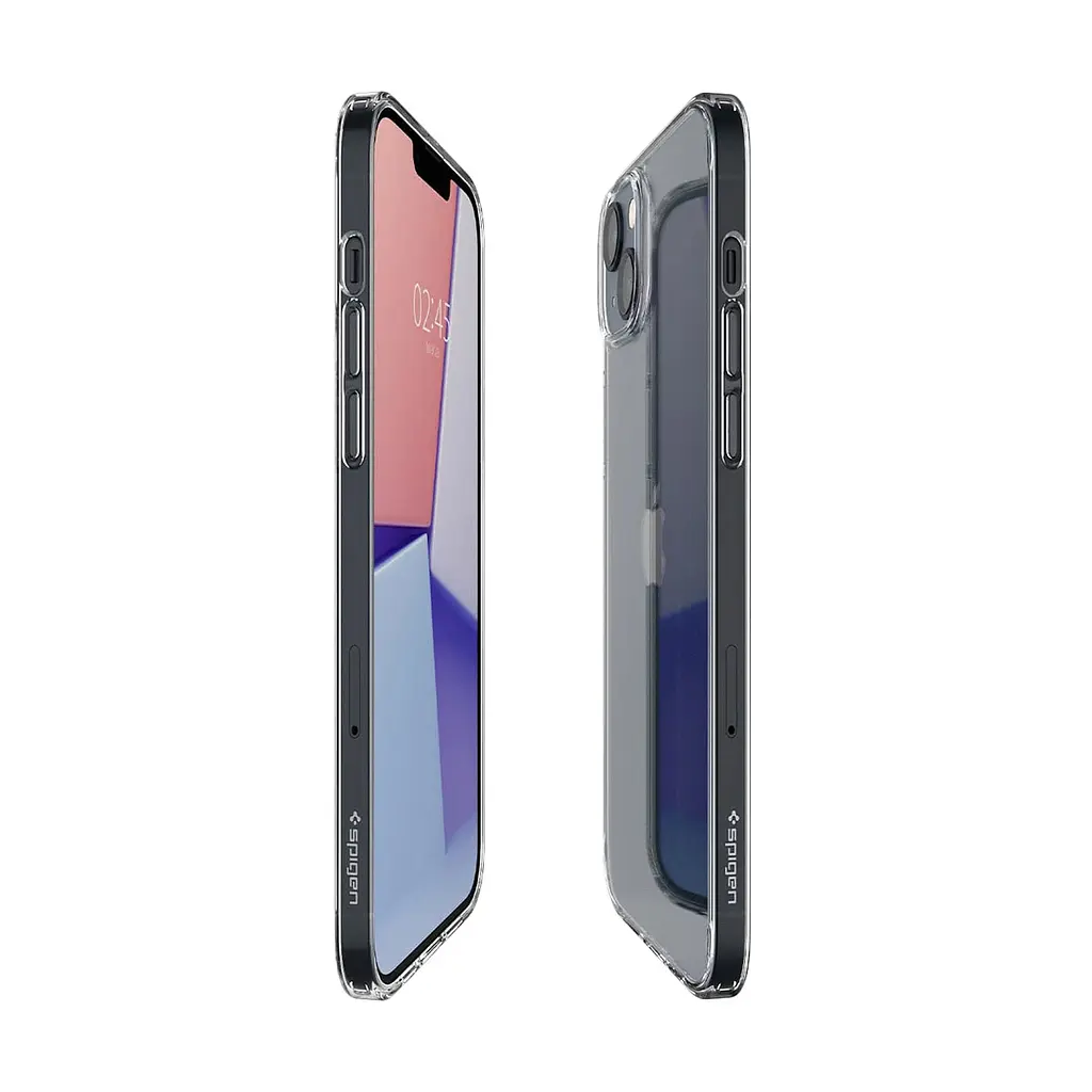 Чехол Spigen Air Skin Hybrid для iPhone 15 Plus Crystal Clear (ACS06645) + защитное стекло - фото 5