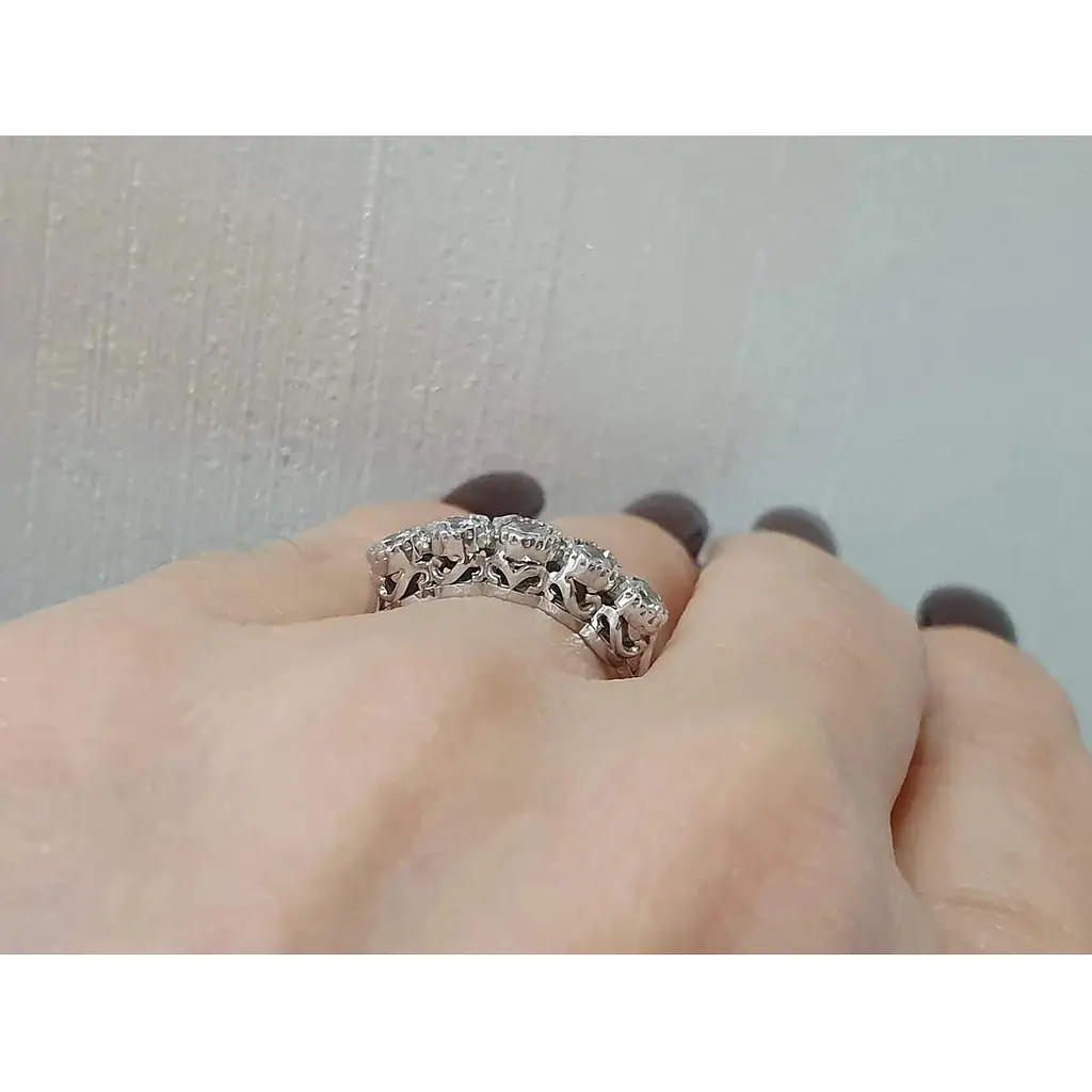 Золоте кільце Гаразд з фіанітами. 3523570Б 18 - фото 3