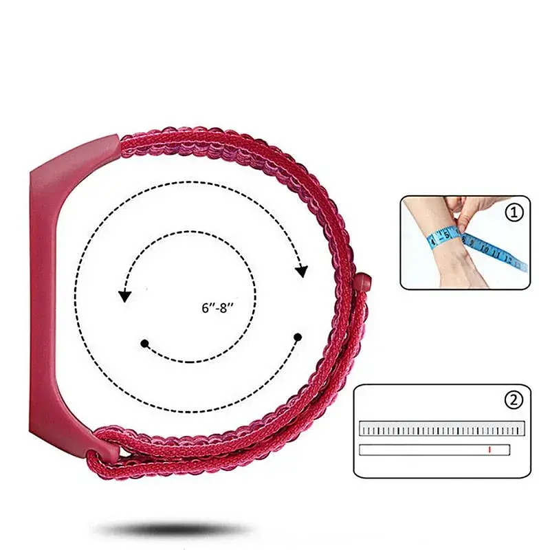 Ремінець до фітнес браслета BeCover Nylon Style для Xiaomi Mi Smart Band 7 Lime-Gray (707664) - фото 4