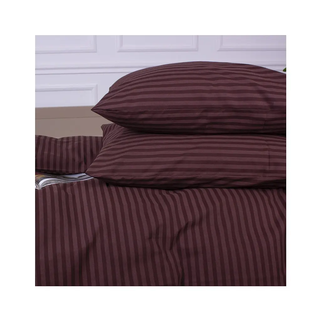 Наволочка MirSon Ranforce Elite 17-0617 Stripe Brown 40х60 см (2200008202262) - фото 2