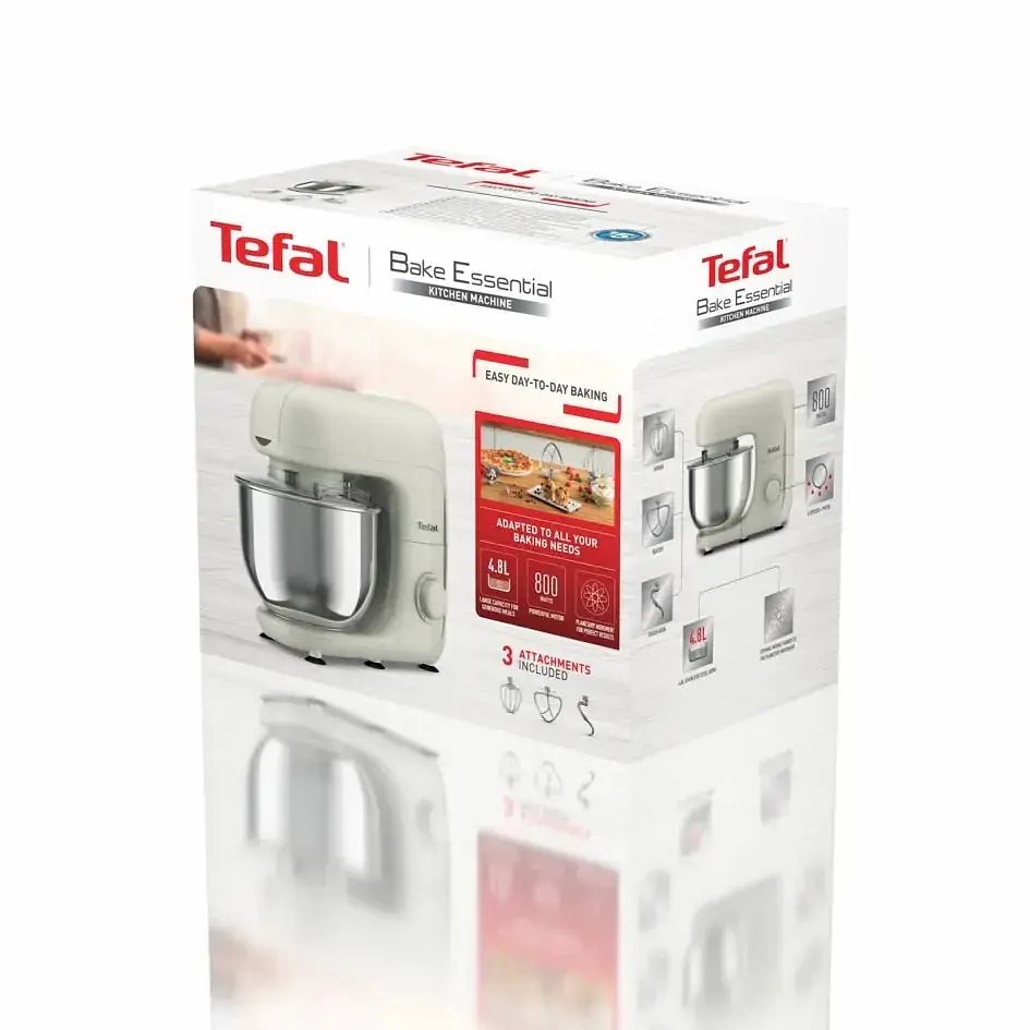 Миксер планетарный Tefal Bake Essential белый 800 Вт (QB160138) - фото 17