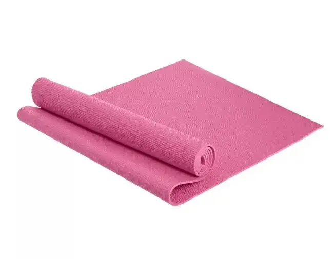Килимок для йоги та фітнесу Power System PS-4014 PVC Fitness Yoga Mat Pink (173x61x0.6) (PS-4014_Pink) - фото 3