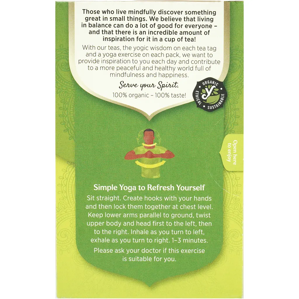 Чай трав’яний Yogi Tea Lime Mint з прянощами Лайм-М’ята органічний, 17 пакетиків - фото 2