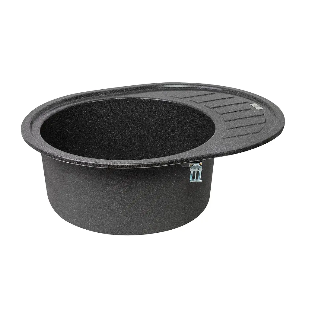 Кухонна мийка Lidz 620x500/200 GRF-13 (LIDZGRF13620500200), Графит - фото 4