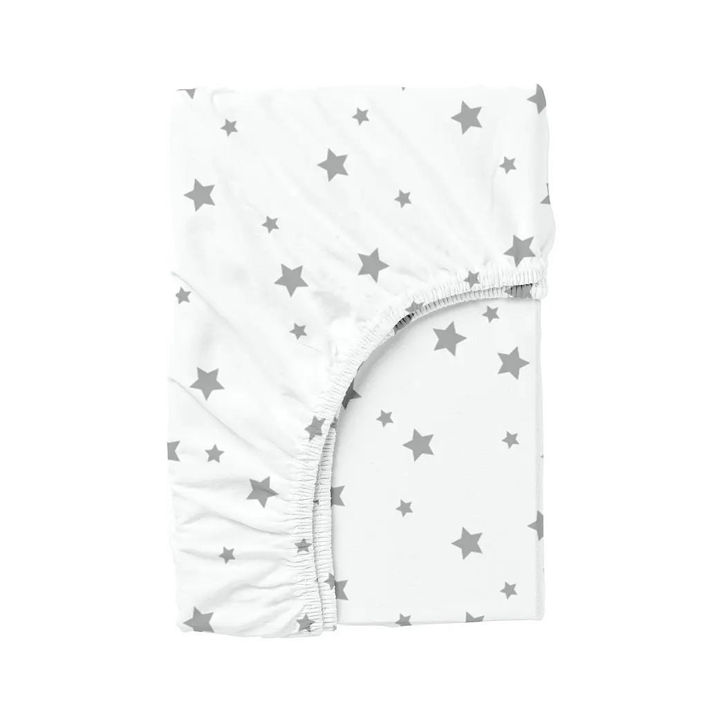 Набір простирадл на резинці Cosas BEIGE/GREY STARS 160х200х20 см (Set_Beige_StarGrey_160x200_2) - фото 4