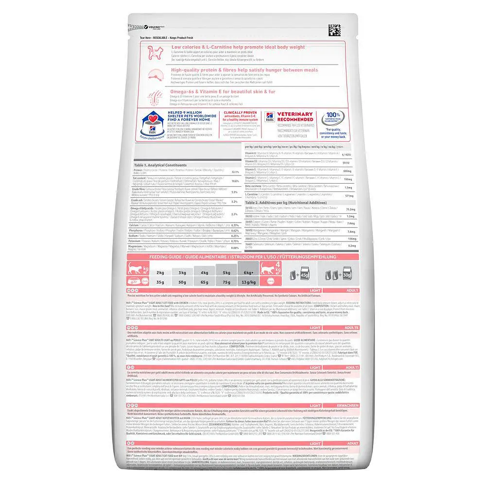 Сухий корм Hill's SP Adult Light для схильних до лишньої ваги дорослих котів з куркою 1.5 кг - фото 3