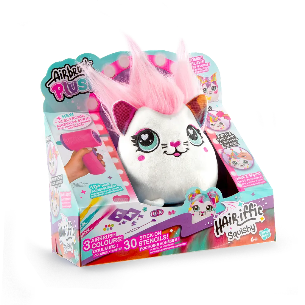 Набір DIY AIRBRUSH PLUSH - Hair'iffic "Зроби зачіску - Серденько" з іграшковим аерографом CanalToys Art.AIR040/2 - фото 12