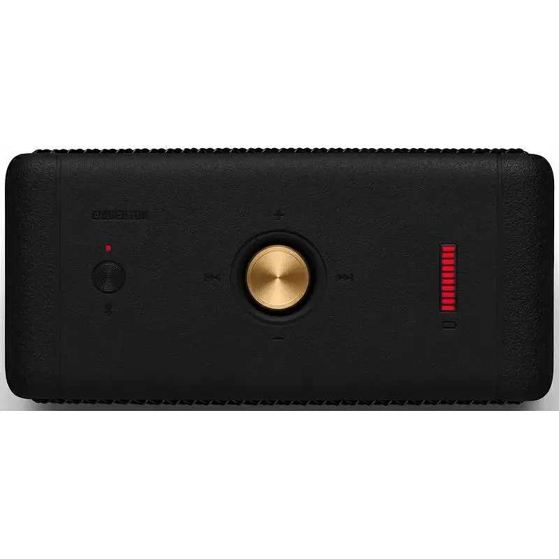 Портативна акустика Marshall Emberton Black and Brass bluetooth-колонка 1005696 (Asian Version) - фото 3