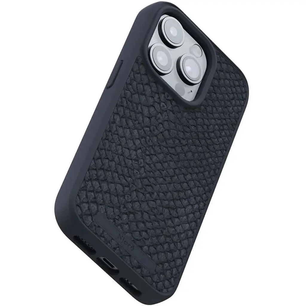 Чехол-накладка Njord Salmon Leather MagSafe Case Black для iPhone 15 Pro Max (NA54SL00) - фото 5