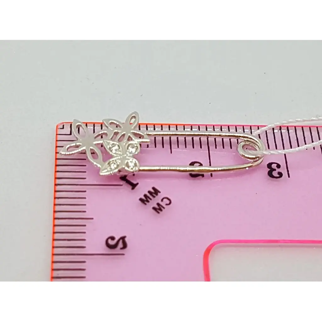 Золота брошка Імперія золота з фіанітами. БШ127БИ - фото 4