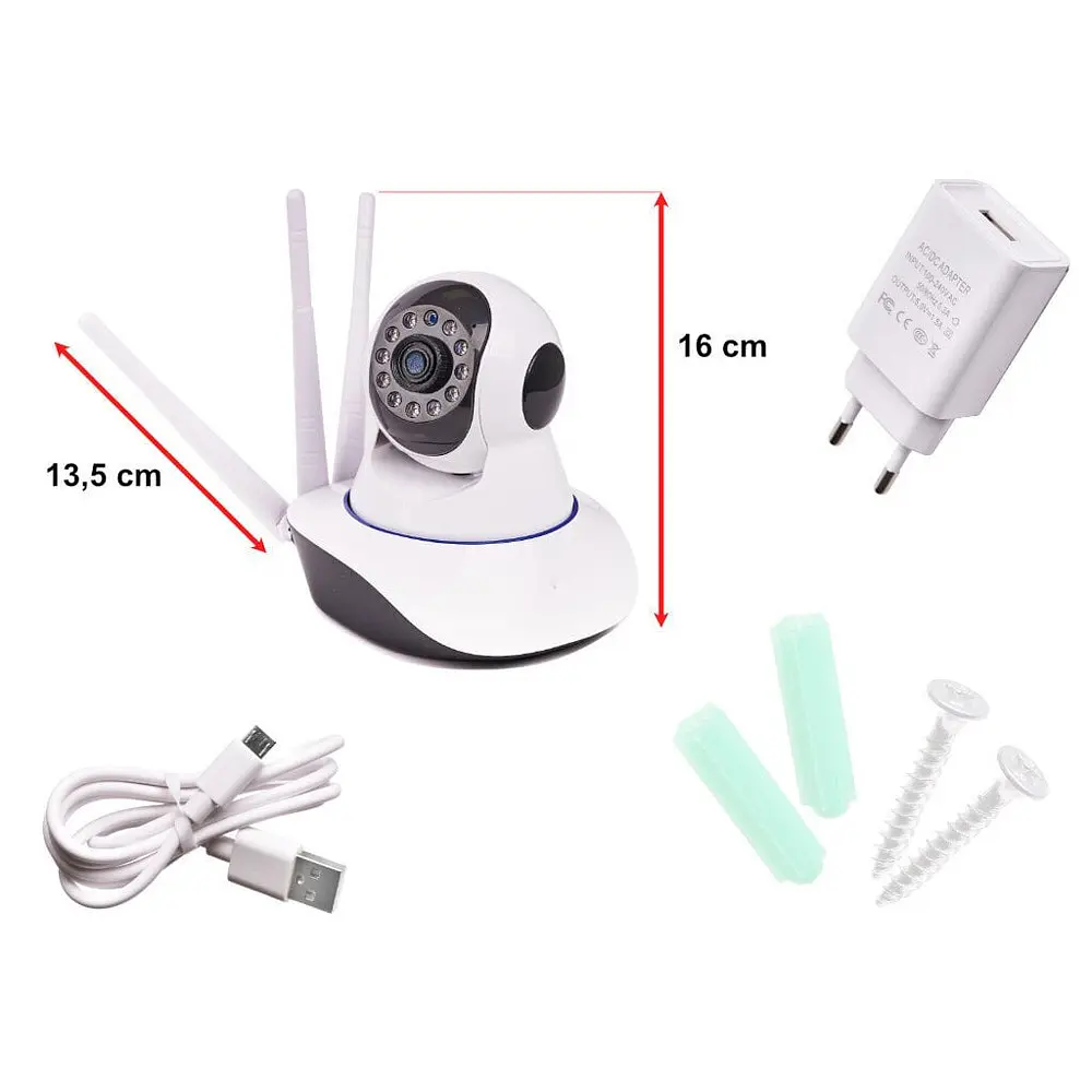 Відеоняня UKC-1354, WiFi Smart Camera 2MP, бездротова IP камера з мікрофоном, підключення до телефону - фото 7