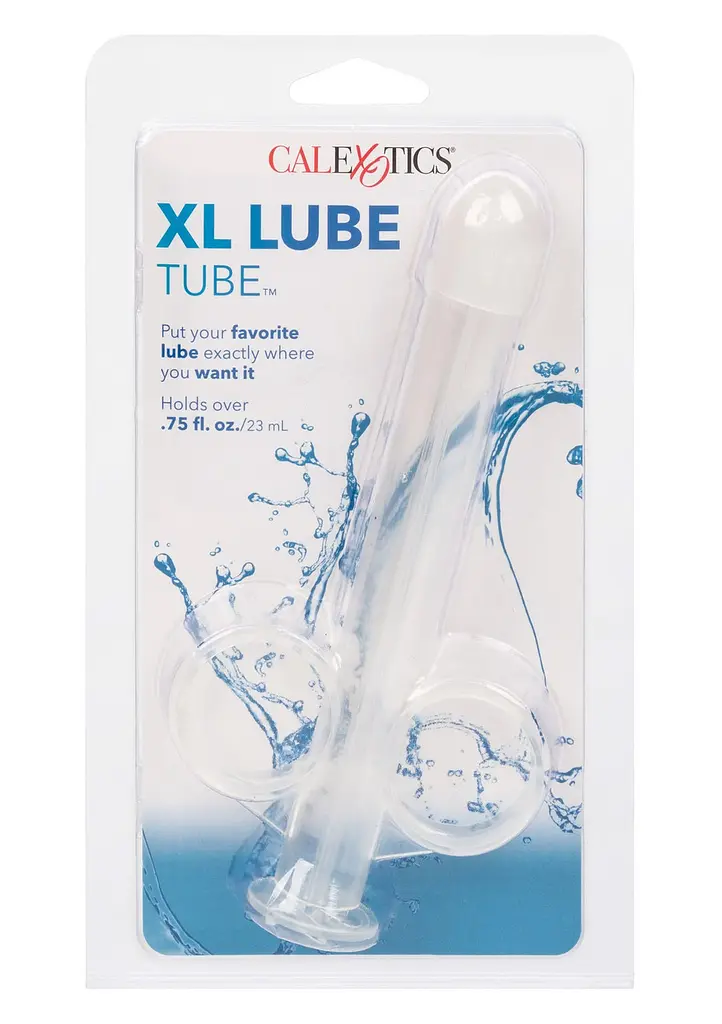 Шприц для спринцювання анальний душ XL Lube Tube CalExotics прозорий, 10.2 х 2 см - фото 9