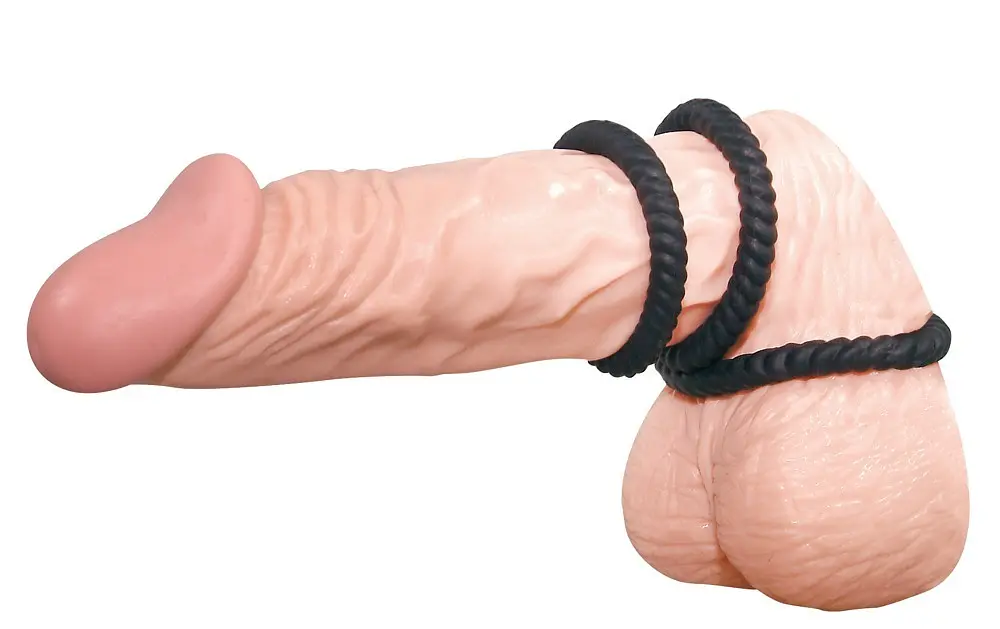 Набір ерекційних кілець You2Toys Lust 3 Black 3 шт. чорний - фото 4