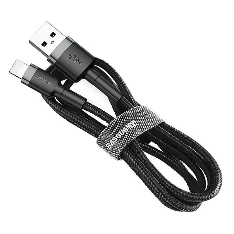 Кабель Baseus Lightning Cafule 0.5 м 2.4A (CALKLF-AG1) - фото 3