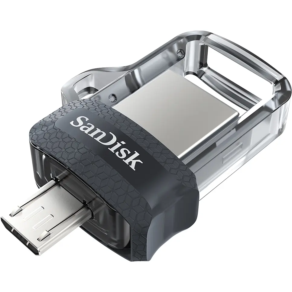Флеш-накопичувач Sandisk USB 3.0 Ultra Dual Drive OTG M3.0 128Gb (150Mb/s) Black (SDDD3-128G-G46) - фото 2