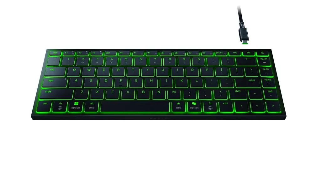 Razer Клавіатура Joro Ultra Low-Profile, 86key, BT, EN, RGB, чорний - фото 10