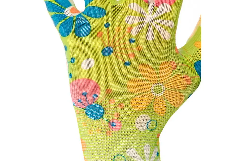 Рукавички захисні Intertool садові нітрилові 8" зелена (в упаковці 12 шт.) - фото 3