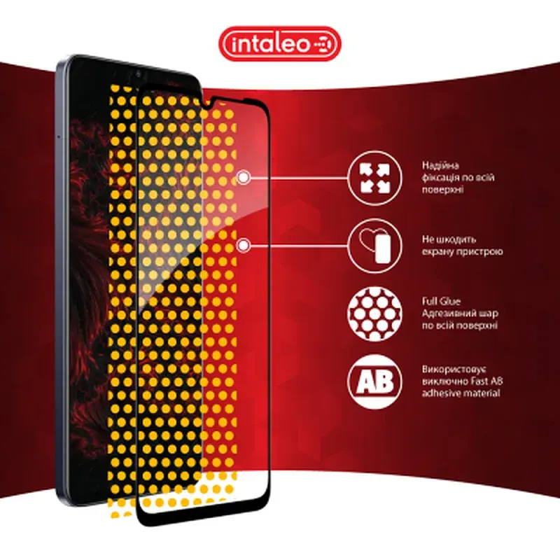Скло захисне Intaleo Full Glue Realme Note 60 Black (1283126608995) - фото 7