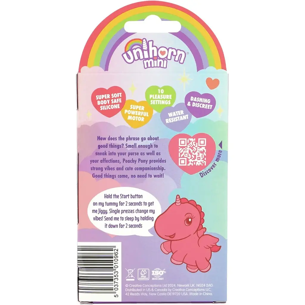 Вібратор-мінієдиноріжка Unihorn Mini - Peachy Pony - фото 4