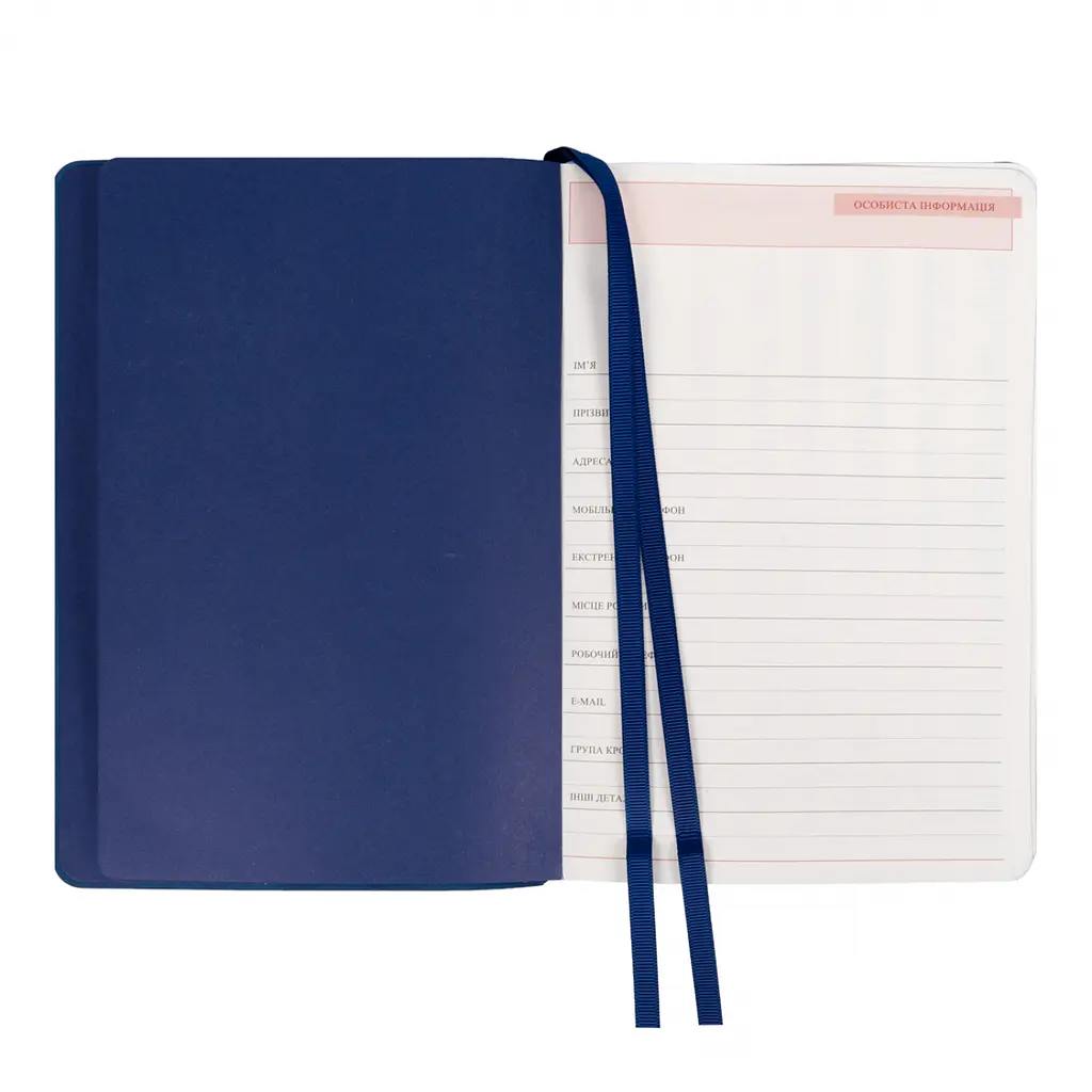 Щоденник діловий Leo Planner Fiore А5 м'який синій 320 сторінок (252772) - фото 4