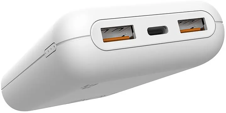 Зовнішній акумулятор - портативна батарея - зарядний Silicon Power QS58 20000mAh білий - фото 2
