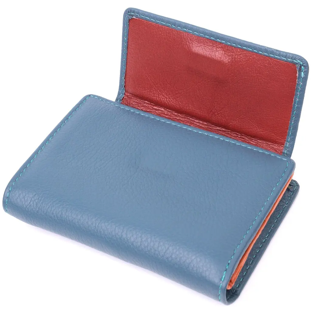 Цікавий гаманець для жінок із натуральної шкіри ST Leather 22504 бірюзовий - фото 5