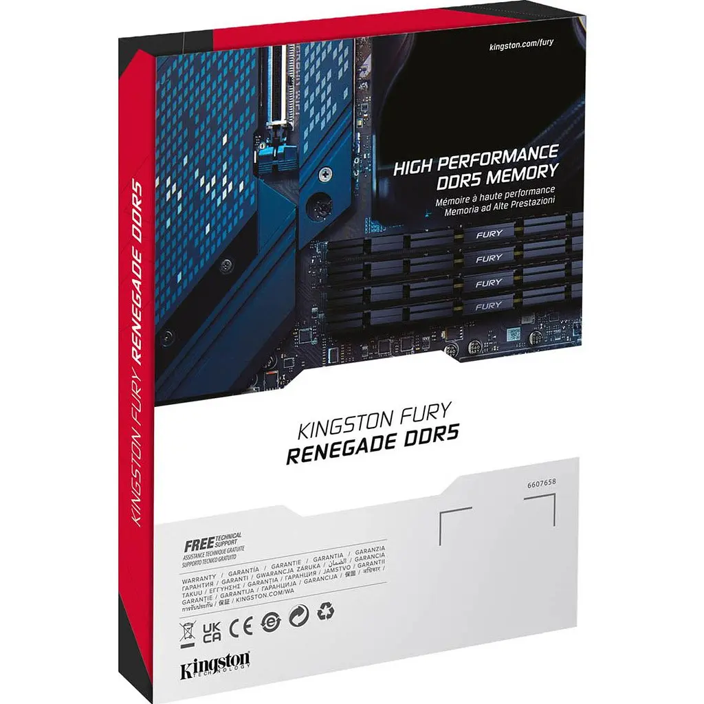 Модуль пам'яті DDR5 Kingston FURY Renegade 2x24GB 8000MHz Black/Silver (KF580C38RSK2-48) [175475] - фото 6
