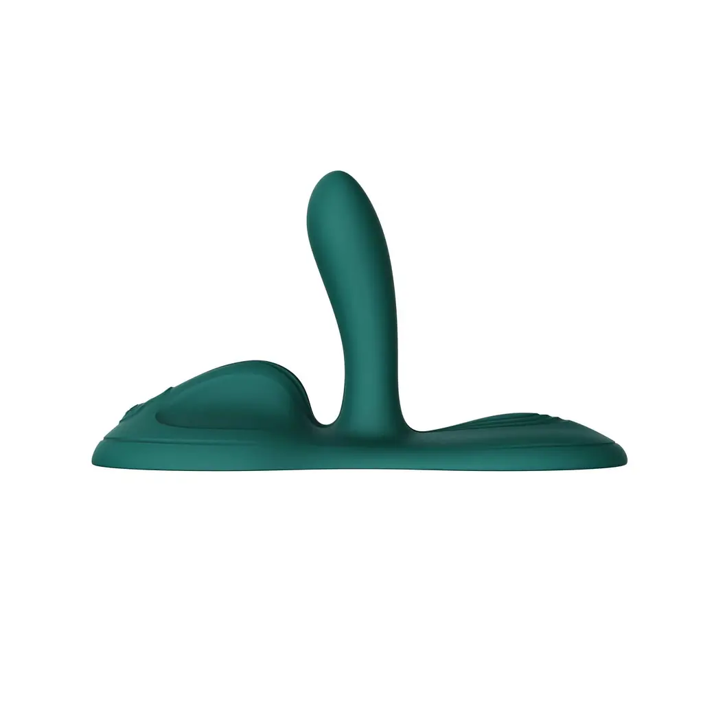 Sit-on-top смарт-вібратор Zalo - Flora Smart Vibrating Pad Turquoise Green, 9 моторів - фото 4