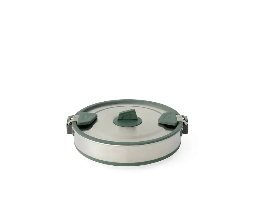 Каструля Sea To Summit Detour Stainless Steel Collapsible Pot 3 L Laurel Wreath Green (1033-STS ACK026021-402002) - фото 2