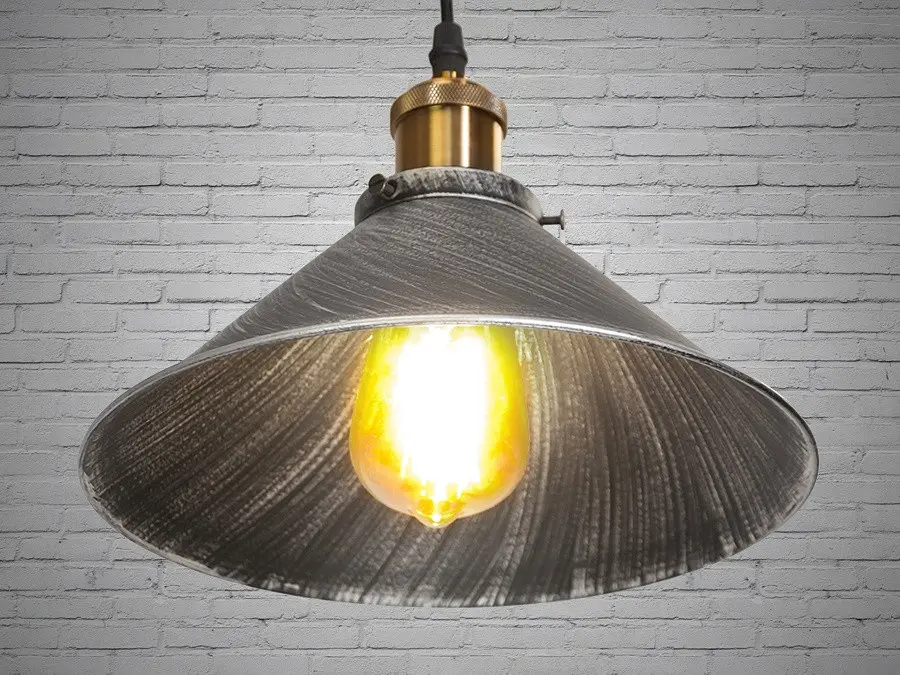 Подвесной светильник Diasha 6855-260-BK-SV Loft, E27, 40W, Черный металл, современный стиль, регулируемая высота, IP20 - фото 4