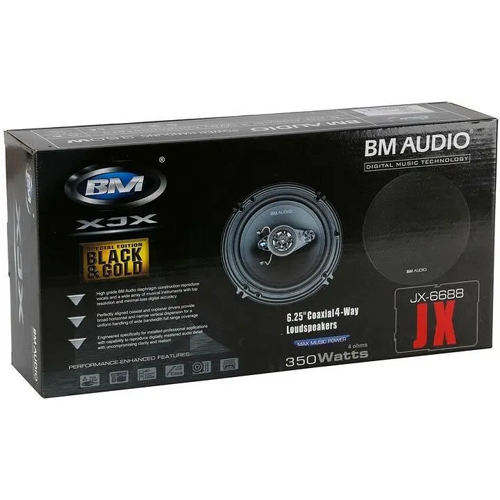 Автомобільна акустика Boschmann BM Audio JX-6688 4-х смугові 16 см 350 Вт чорна - фото 7