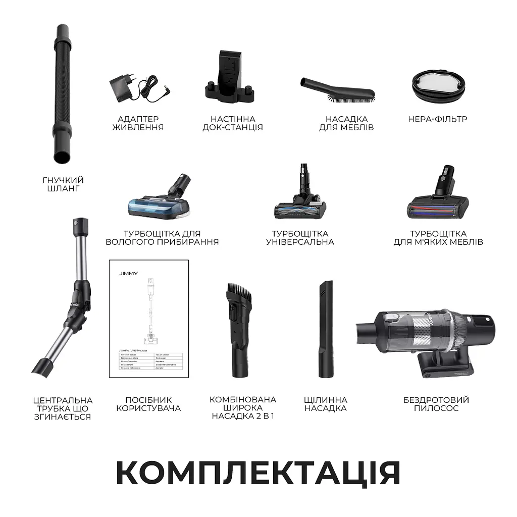 Бездротовий пилосос Jimmy JV10 Pro Aqua - фото 11