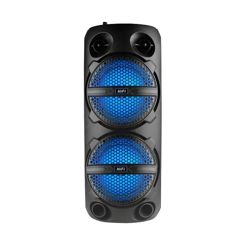 Портативна Bluetooth колонка RIAS RX-6208 6.5" RGB з мікрофоном 1800 mAh 20W Black