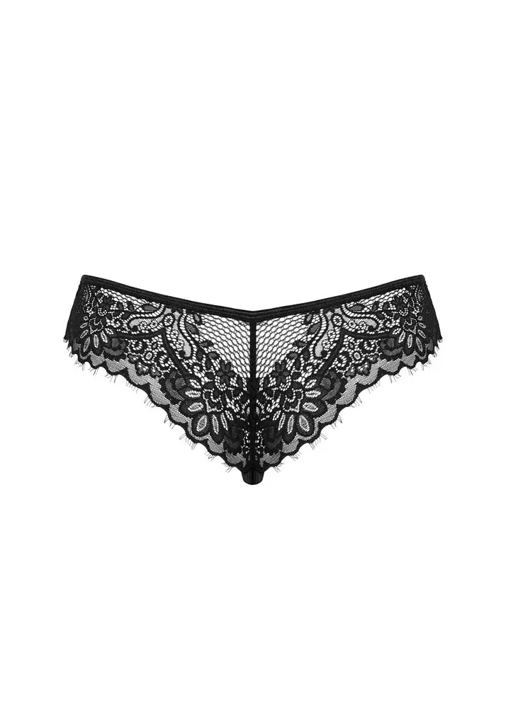 Эротические трусики Obsessive Maderris XS/S черный - фото 6