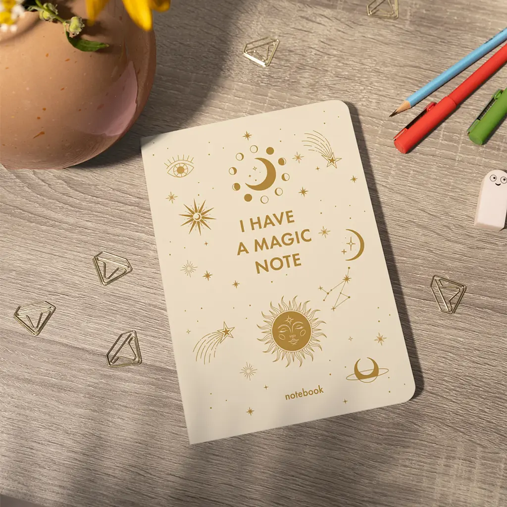 Блокнот у клітинку «I HAVE A MAGIC NOTE» бежевий - фото 5