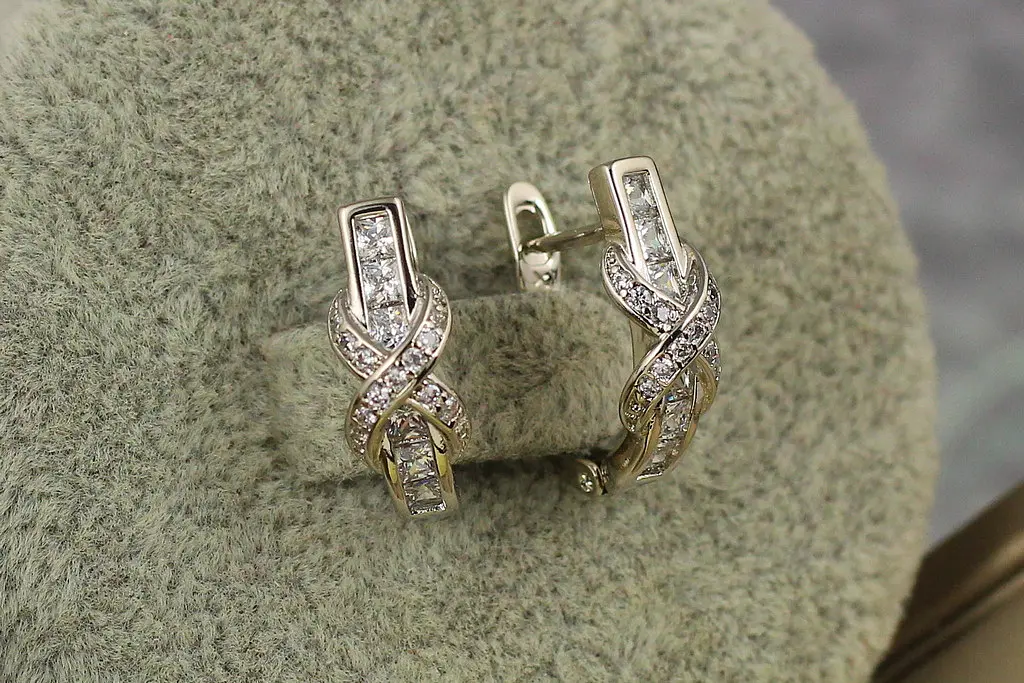 Сережки Xuping Jewelry романтик 1.7 см сріблясті - фото 2