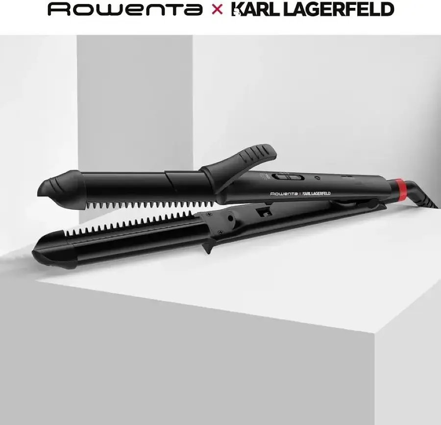 Rowenta Мультистайлер Rowenta Karl Lagerfeld Fashion Stylist 3в1, >66Вт, >200С, 2 режими, кераміка, чорний - фото 10