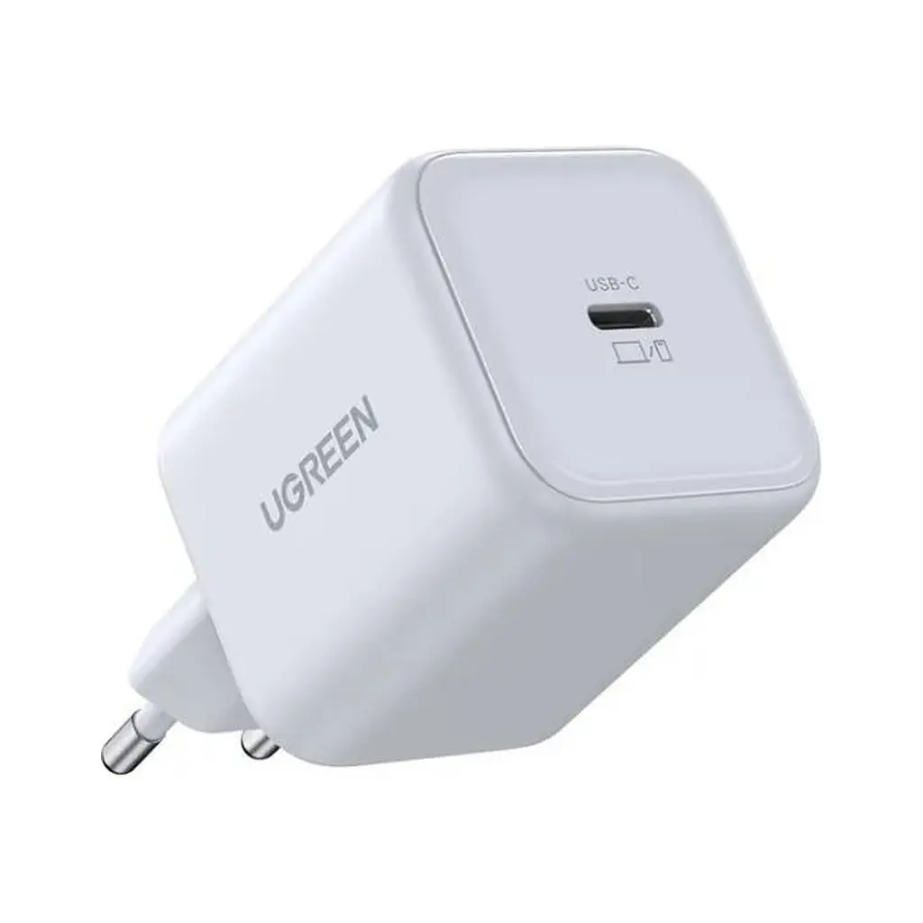 Зарядний пристрій UGREEN USB-C GaN 45W + cable USB-C to USB-C X524 white (65055) - фото 2