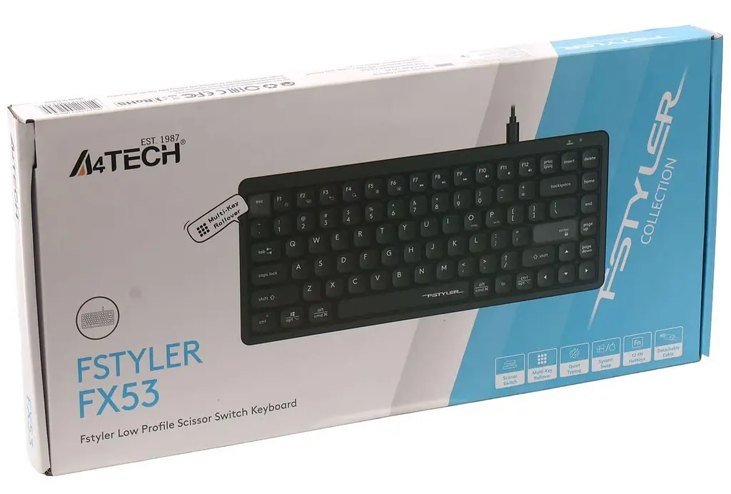 Клавиатура A4Tech A4-Tech Fstyler FX53 (Black) (FX53 (Black)) - фото 8