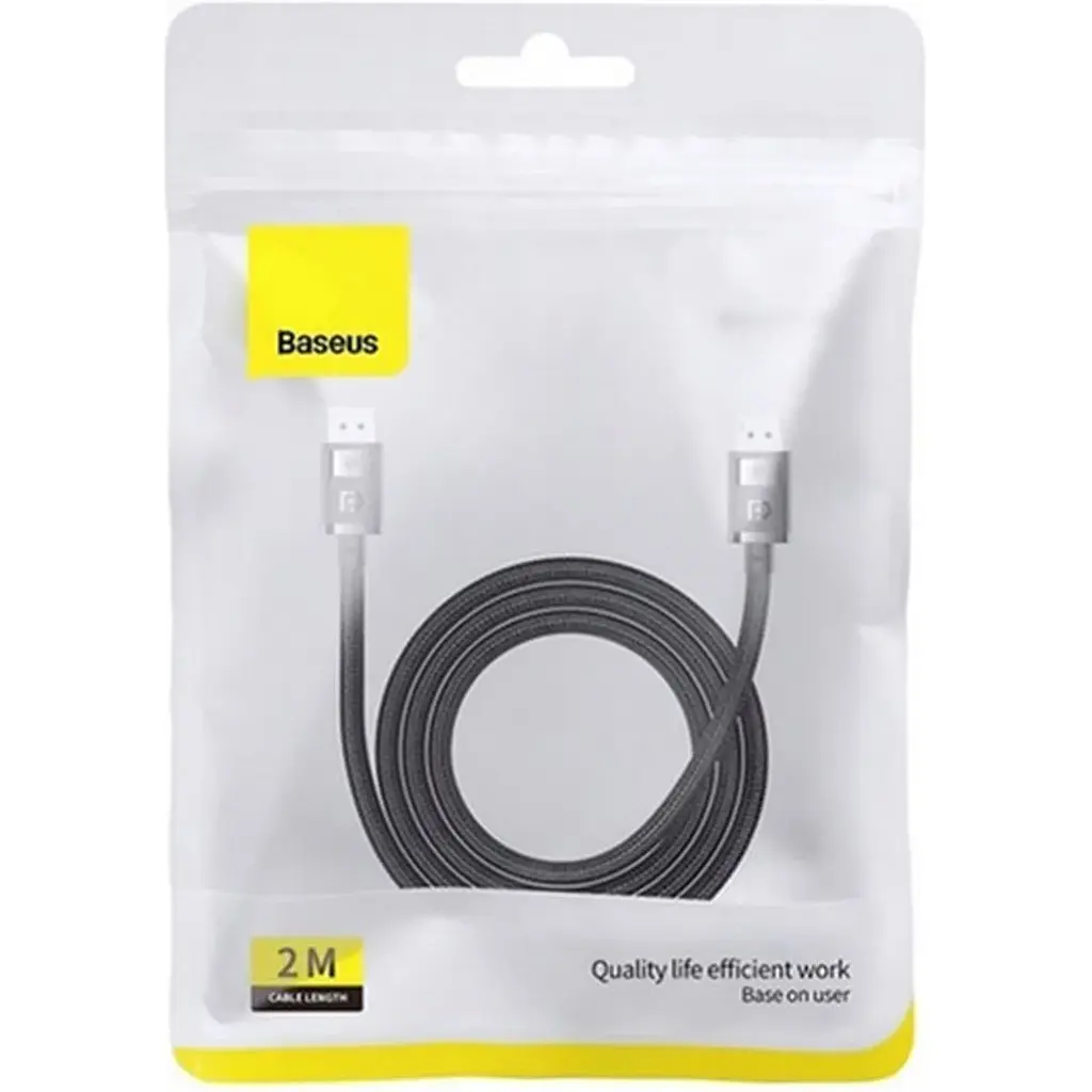 Кабель Baseus High Definition DP 8K to DP 8K 2m Black (B00633706111-02) [140347] - фото 6