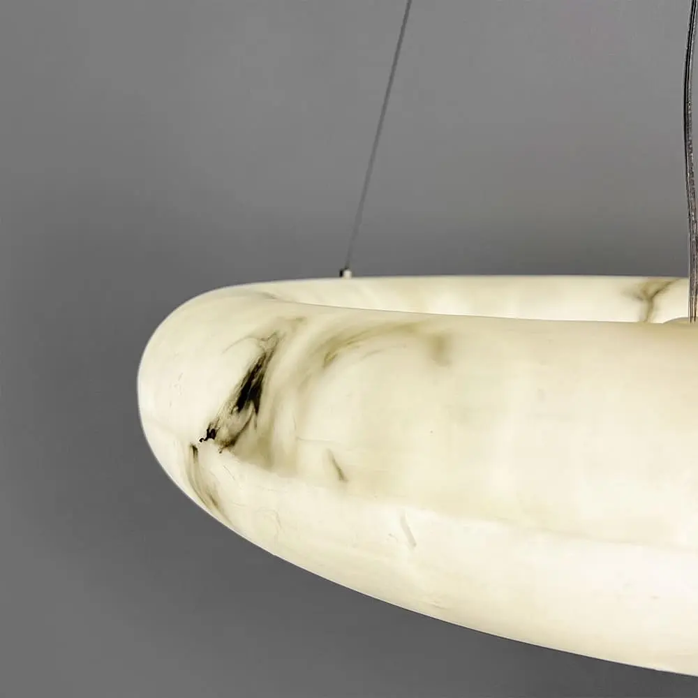 Подвесная кольцевая люстра с эффектом мрамора Ø 60 см Line F | Ст. MJ363-600 - фото 5